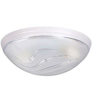 Plafon din plastic 'UFO BULUT' 'alb' cu dulie dubla Е27. 2х26W. 400-000-104