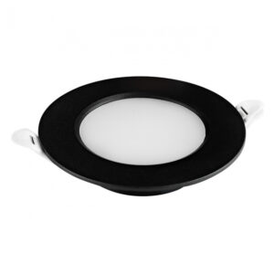 Spot incorporabil LED, 5 W, 6400K, negru, AURA TEB