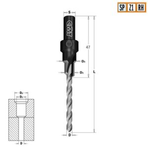 Burghiu de confirmare SP 7.0x50mm RH CMT