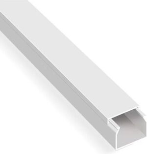 Canal cablu PVC, 40 x 40 mm, alb, Neomax