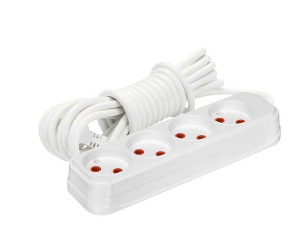 Prelungitor in carcasa inchisa cu impamantare, 5 m, 4 prize, Neomax