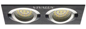 Spot incorporabil STYLE. MR16. 2xGU5.3. negru. Vivalux