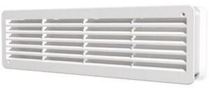 Grila de ventilatie pentru usa VR459 Europlast. 450 x 92 mm. PVC. Alb