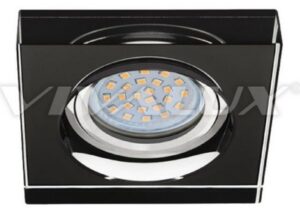 Spot incorporabil CRYSTAL Vivalux. MR16. GU5.3. Negru. Patrat.