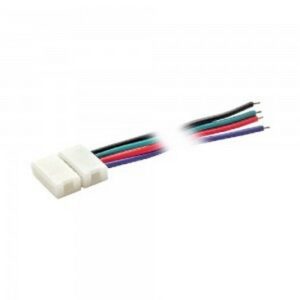 Conector p/u banda RGB LED. clema-cablu 15cm. 10mm. SMD50x50. 'cut x 10buc'