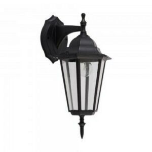 Felinar de gradina, montaj perete, directionat in jos, negru, 1xE27, max 60W, IP44, MARIBOR Vivalux