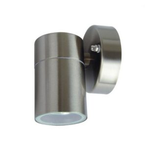 Corp de iluminat exterior pentru fatada GRENADA Vivalux. Pe perete. Inox. 1 x GU10. IP44. max 35 W. 87 x 118 x 80 mm.