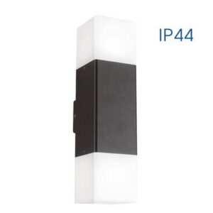Corp de iluminat SAPORO/W Vivalux. 2 x E27. IP44. Negru.