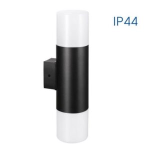 Corp de iluminat KYOTO/W, 40 W, 2xE27, IP44, negru, aplicare pe perete, Vivalux.