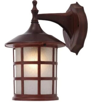 Felinar de gradina MIRADOR Vivalux. Pe perete. Maro. E 27. 1 x 60 W