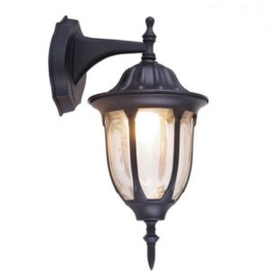 Felinar de gradina TOSCA Vivalux. Montaj perete. Directionat in jos. Negru. 1 x E27. max 60 W. IP44. 163 x 205 x 375 mm.