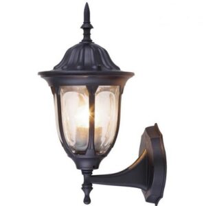 Felinar de gradina TOSCA Vivalux. Montaj perete. Directionat in sus. Negru. 1xE27. max 60W. IP44. 163x205x375mm.