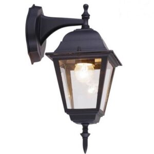 Felinar de gradina RIGA Vivalux. Montaj perete. Directionat in jos. Negru. 1xE27. max 60 W. IP44. 200x145x355mm.