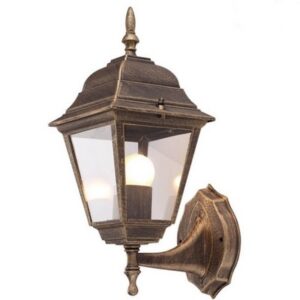 Felinar de gradina RIGA Vivalux. Montaj perete. Directionat in sus. Alama antica. 1xE27. max 60 W. IP44. 200x145x355 mm.