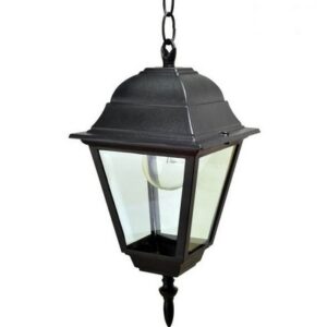 Felinar de gradina RIGA Vivalux. Suspendat. Negru. 1xE27. IP44. max 60 W. 145x145x1150mm.