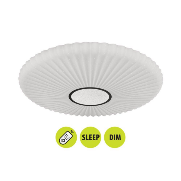 Corp de iluminat pentru tavan cu telecomanda, 60 W, 3000-6400 K, 5000 lm, ZARA Vivalux