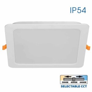 Spot LED incastrat, 24 W, 3000-6400 K, 2040 lm, alb, IP54, KAPI Vivalux