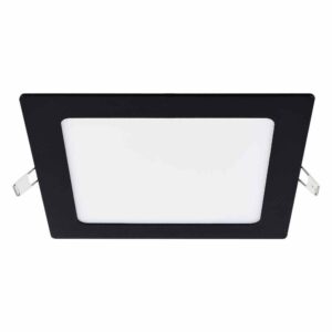 Spot LED incastrat, 12 W, 4000 K, 850 lm, negru, GRID Vivalux