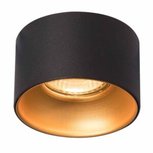 Corp de iluminat incorporat, MR16, G5.3, negru-auriu, POLLA SL513, Vivalux