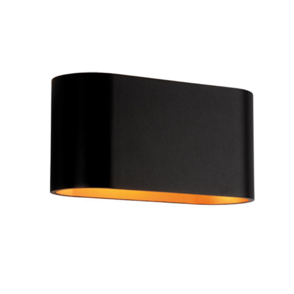Aplica de perete decorativa, G9, negru/auriu, ADEL WL723 Vivalux