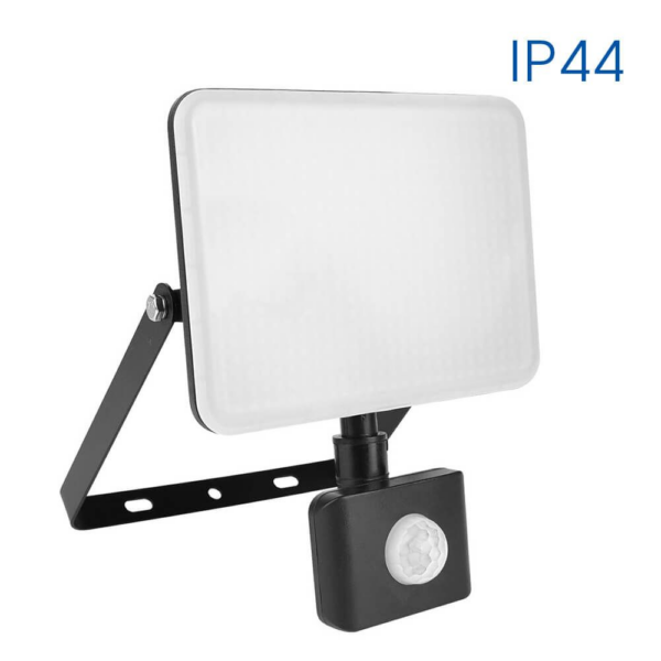 Proiector LED cu senzor, 30 W, 2700 lm, 6400 K, IP44, negru, SHIFT Vivalux