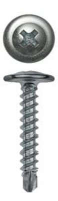 Surub cu burghiu cap plat 4.2x32 p/u metal 2mm. zincat '100buc' METRIC