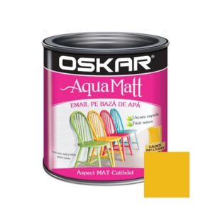 OSKAR Aqua Matt Email. 0.6L Galben pret-a-porter. baza apa
