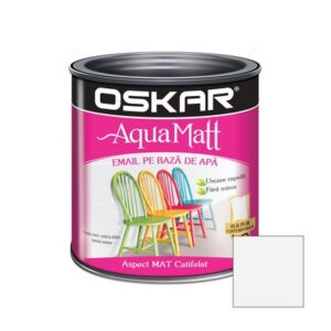OSKAR Aqua Matt Email. 0.6L Alb Contemporan. baza apa