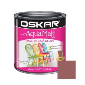 OSKAR Aqua Matt Email. 0.6L Cafeniu distins. baza apa