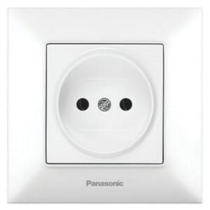 Priza fara impamintare Arkedia Slim Panasonic. Alb