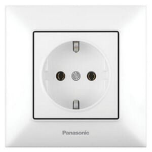 Priza cu impamintare Arkedia Slim Panasonic. Alb. 16 A.