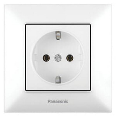 Priza cu impamintare Arkedia Slim Panasonic. Alb. 16 A.