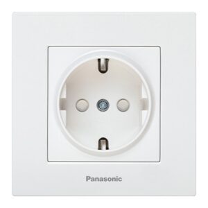 Priza schuko, fara rama, 16A, alb, Arkedia Slim Panasonic