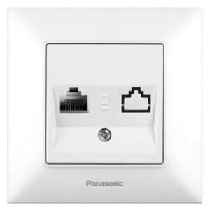 Priza de date ordinara (RJ45 cat5e) Arkedia Slim Panasonic. Alb