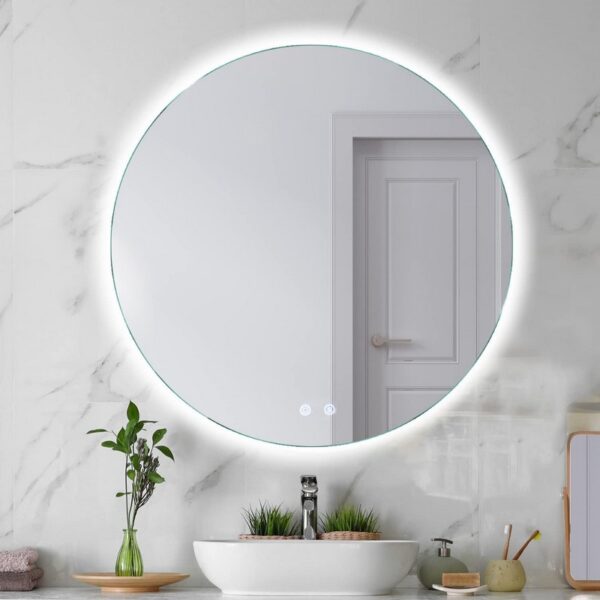 Oglinda cu LED, d700mm, actionare touch, functie dezaburire, PIERO