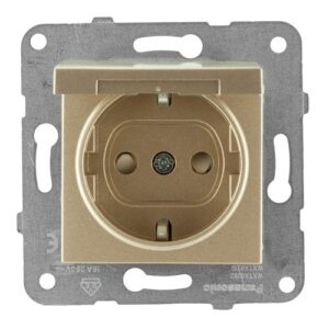 Priza schuko, fara rama, 16A, bronz, Arkedia Slim Panasonic