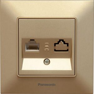 Priza de date ordinara ' RJ45 cat6 ' Arkedia Slim Panasonic. Bronz