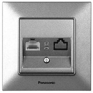 Priza de date ordinara ' RJ45 cat6 ' Arkedia Slim Panasonic. Argint