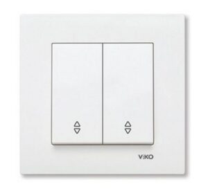 Intrerupator cap scara cu doua clape Karre Viko by Panasonic. Alb