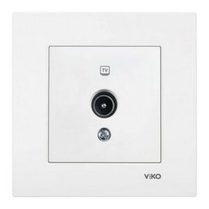 Priza trecere / finala TV Karre Viko by Panasonic. Alb