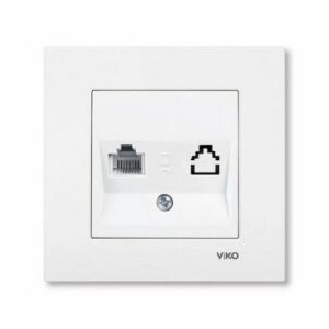 Priza de date ordinara ' RJ45 cat6 ' Karre Viko by Panasonic. Alb