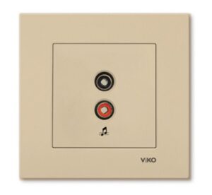 Karre Priza audio 'RCA'. crem