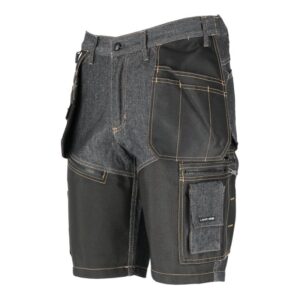 Pantaloni scurti, JEANS, ranforsati, negri, "M", CE, LAHTI