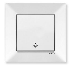Intrerupator tip impuls cu o clapa Meridian Viko by Panasonic. Alb