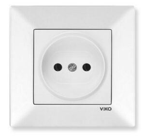 Priza fara impamintare Meridian Viko by Panasonic. Alb