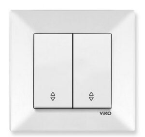 Intrerupator cap scara cu doua clape Meridian Viko by Panasonic. Alb