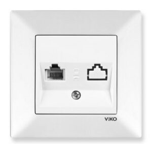 Priza de date ordinara ' RJ45 cat6e ' Meridian Viko by Panaonic. Alb