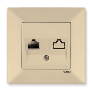 Priza de date ordinara ' RJ45 cat5e ' Meridian Viko by Panasonic. Bej
