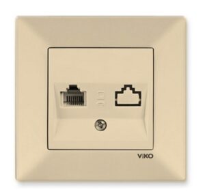 Priza de date ordinara ' RJ45 cat6e ' Meridian Viko by Panasonic. Bej