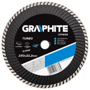 Disc diamant Turbo Wave 230x22.2mm Graphite